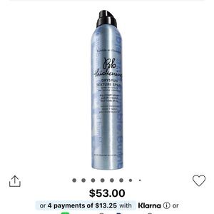 Bumble & Bumble Thickening Dryspun Volume Texture Spray Value Size